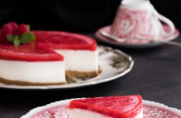 cheesecake fredda ai lamponi