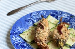 fiori di zucchine ripieni vegan