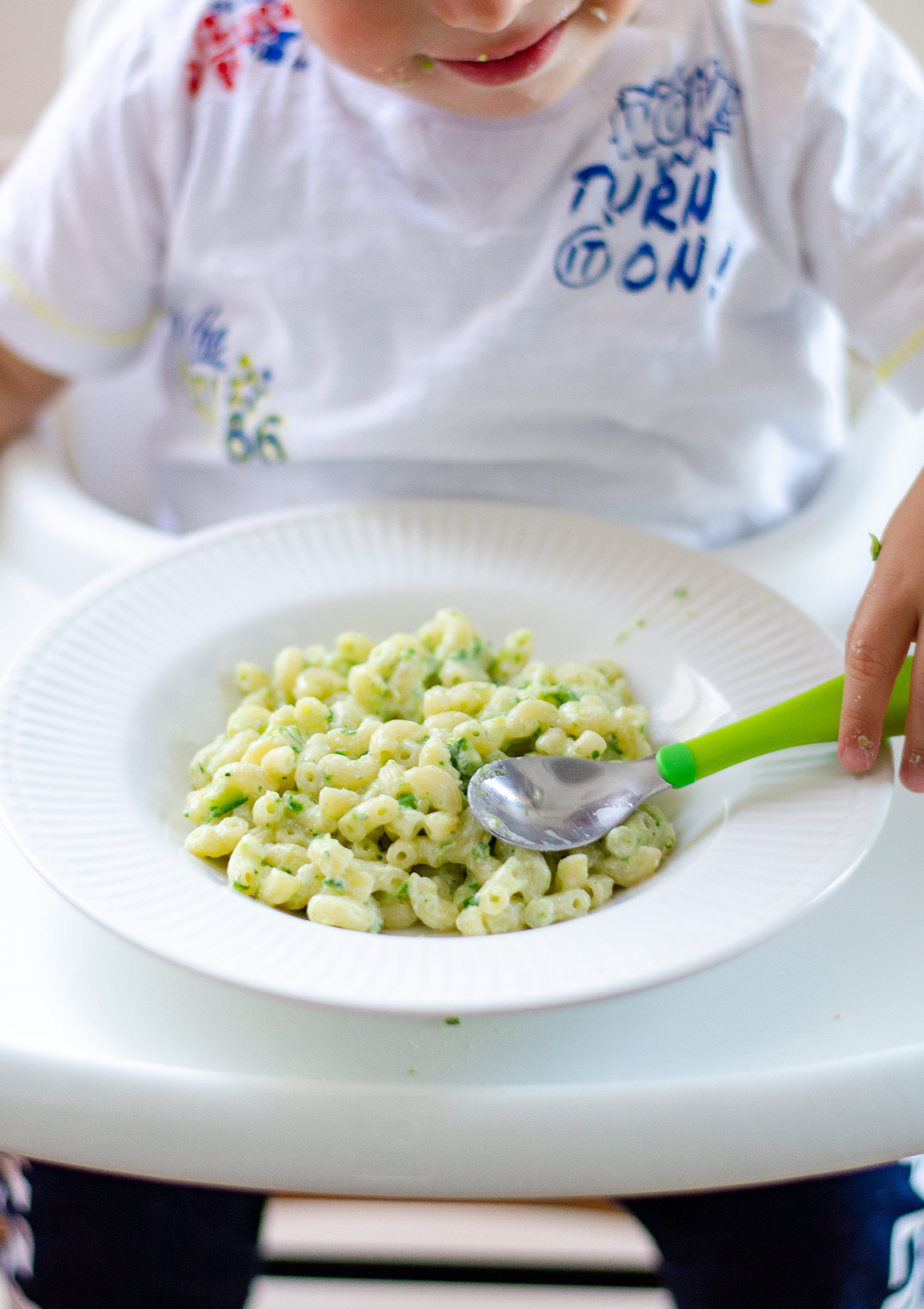 Pastina con crema di zucchine e ricotta - Ricette per bambini
