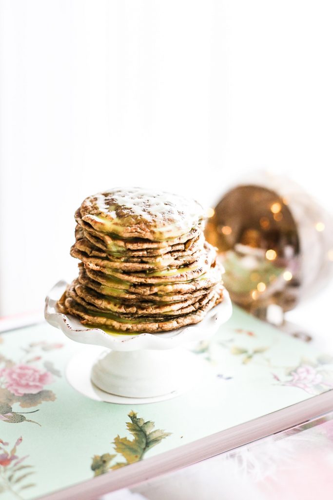 Mini matcha pancake