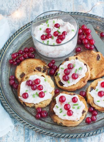 Crostini di panettone aperitivo natale