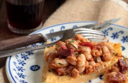 stufato di cannellini con polenta